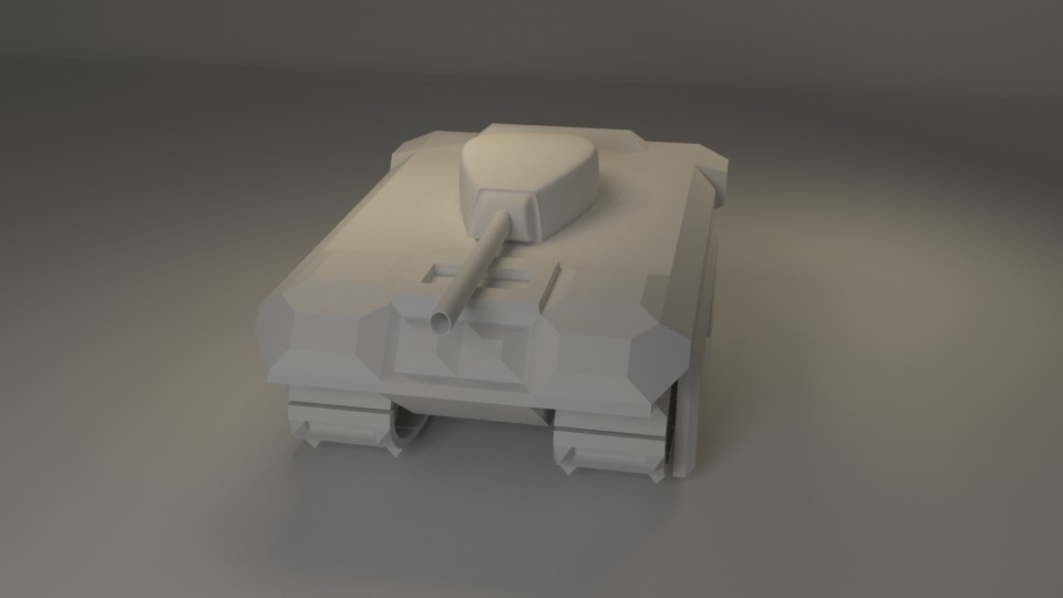 Cartoonish Tank Model preview image 1
